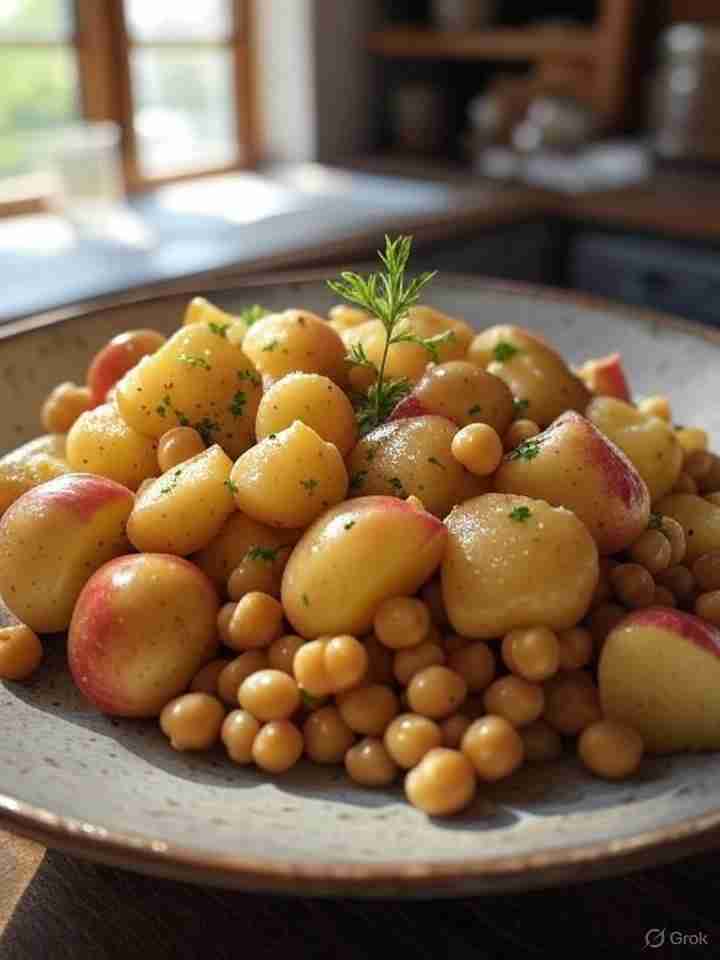 Boerenkool Stamppot met Kikkererwten en Appel