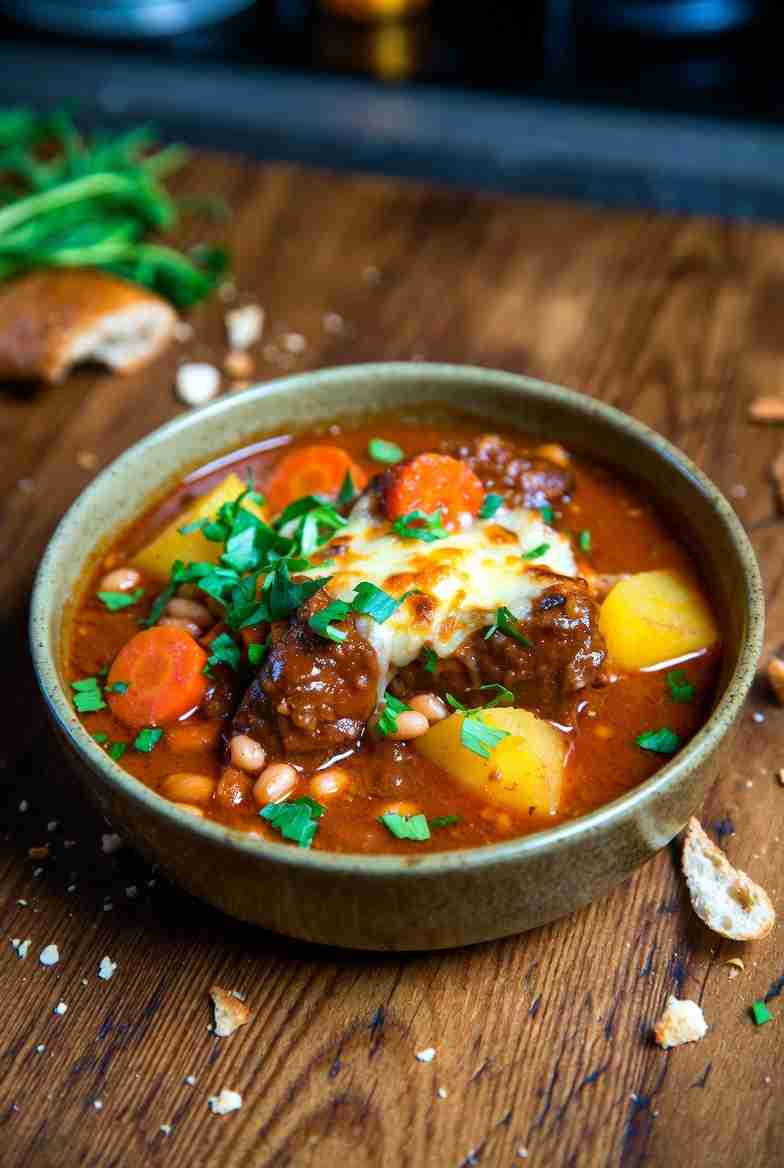 Bonenstoofpot met Wintergroenten en Kaas