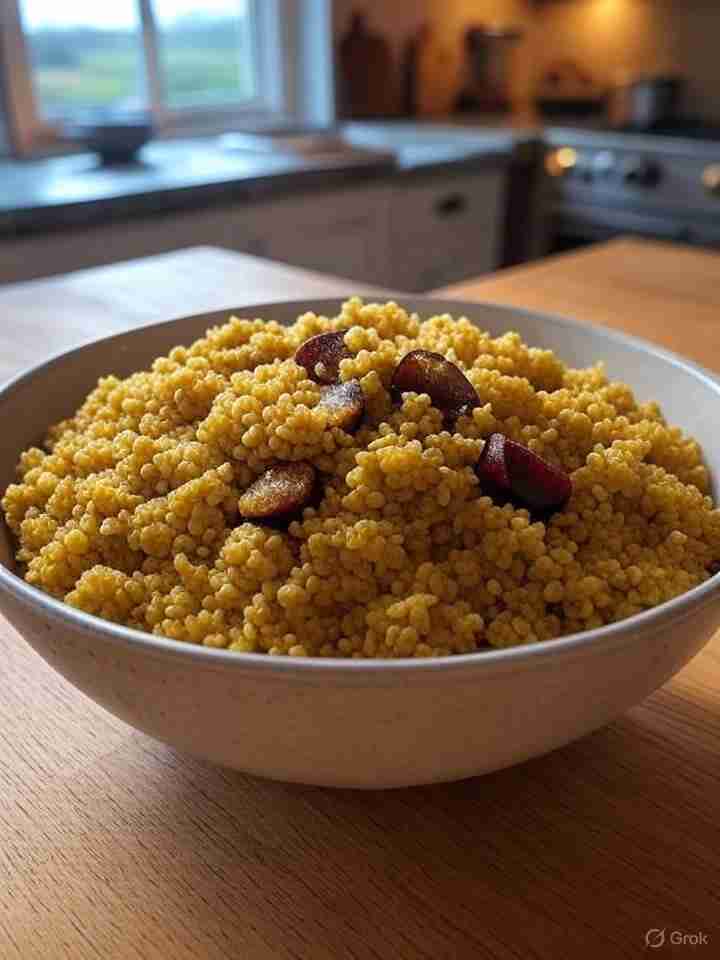 Bulgur met Pruimen en Hazelnoten
