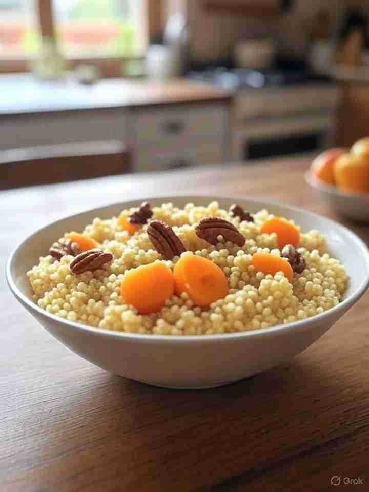 Couscous met Abrikozen en Pecannoten