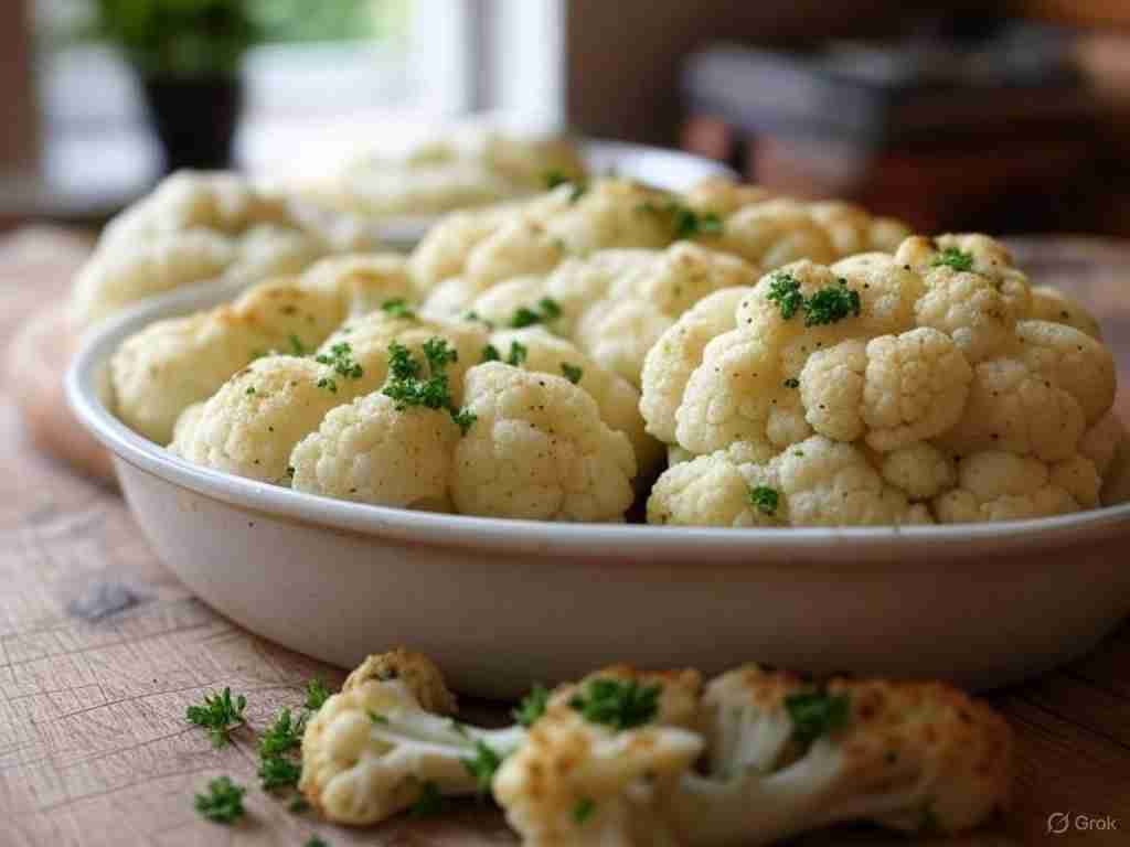 Geroosterde Bloemkoolsteaks met Peterseliesaus en Aardappelpuree