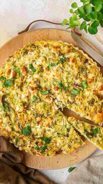 Hollandse Winterquiche met Geroosterde Wortel Prei en Oude Kaas