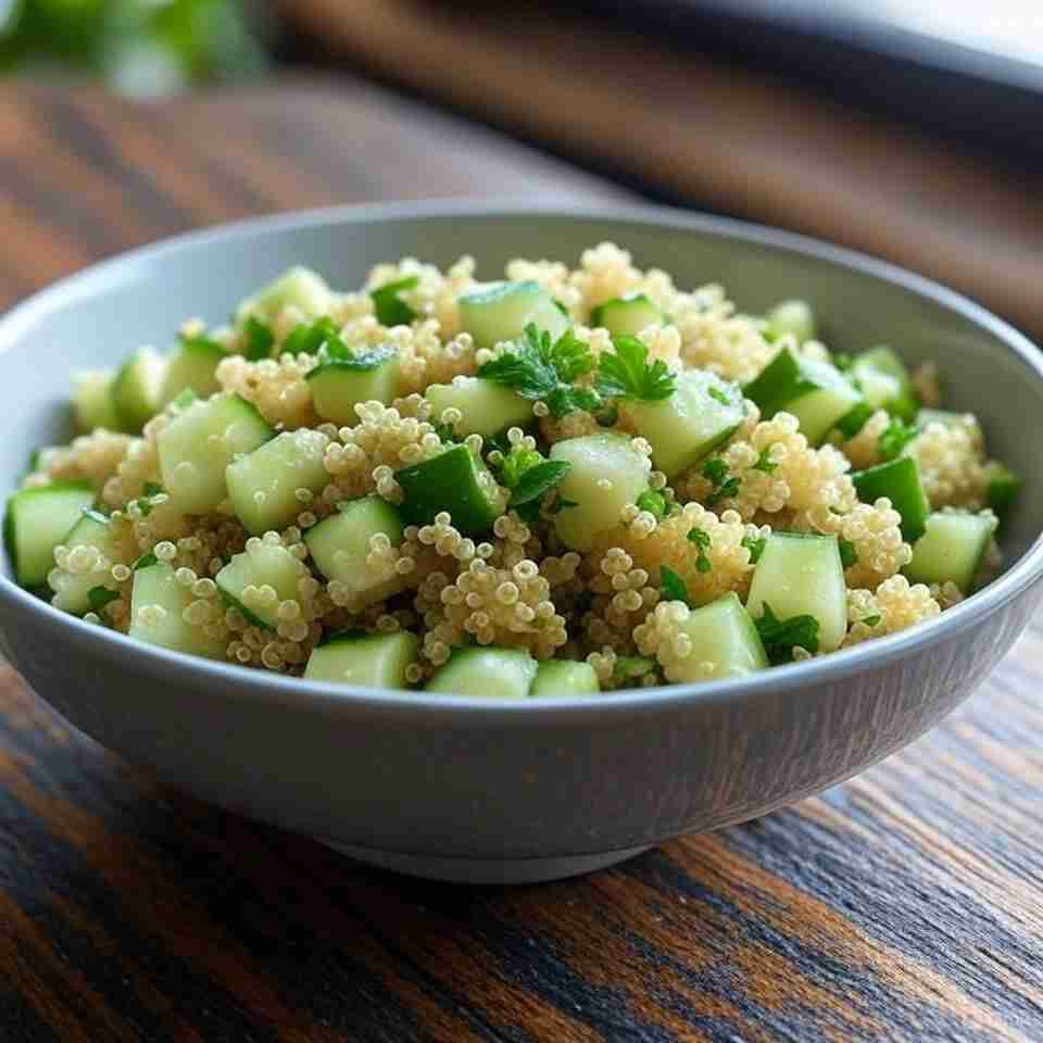  Koude Quinoa-Salade met Komkommer en Kruiden
