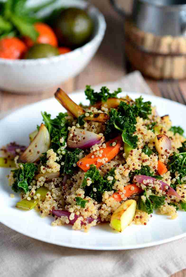 Quinoa met Geroosterde Wintergroenten