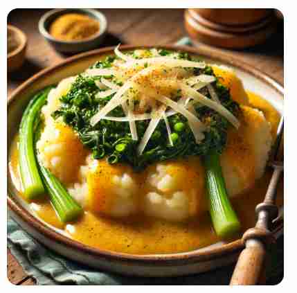 Stamppot raapstelen met mosterd en kaas