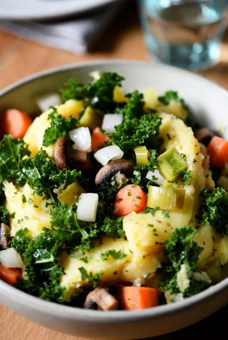 Vegetarische Boerenkool Stamppot met Wintergroenten